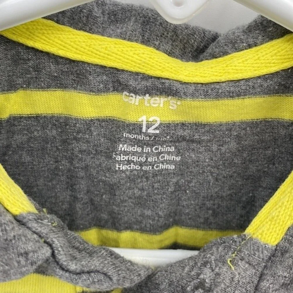 Carters Boys 12 month Snap Bottom Romper One Piece Summer Outfit Monkey